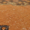 Vintage Konya Turkish Runner Rug 3x12 ft — Orange & Brown Geometric (No. 25086)