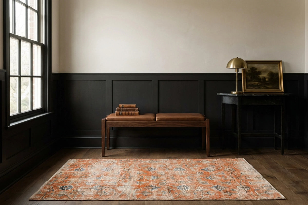 Turkish Doormat Rug in a styled room