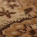 Vintage Manisa Turkish Runner Rug 2x8 ft — Beige & Brown Floral