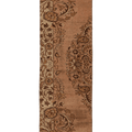 Vintage Manisa Turkish Runner Rug 2x8 ft — Beige & Brown Floral