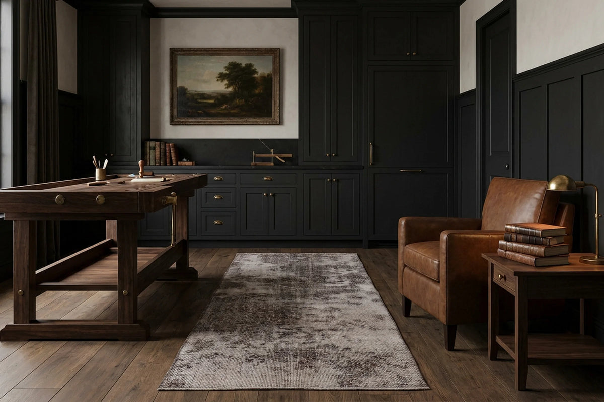 Turkish Runner Rug in a styled room