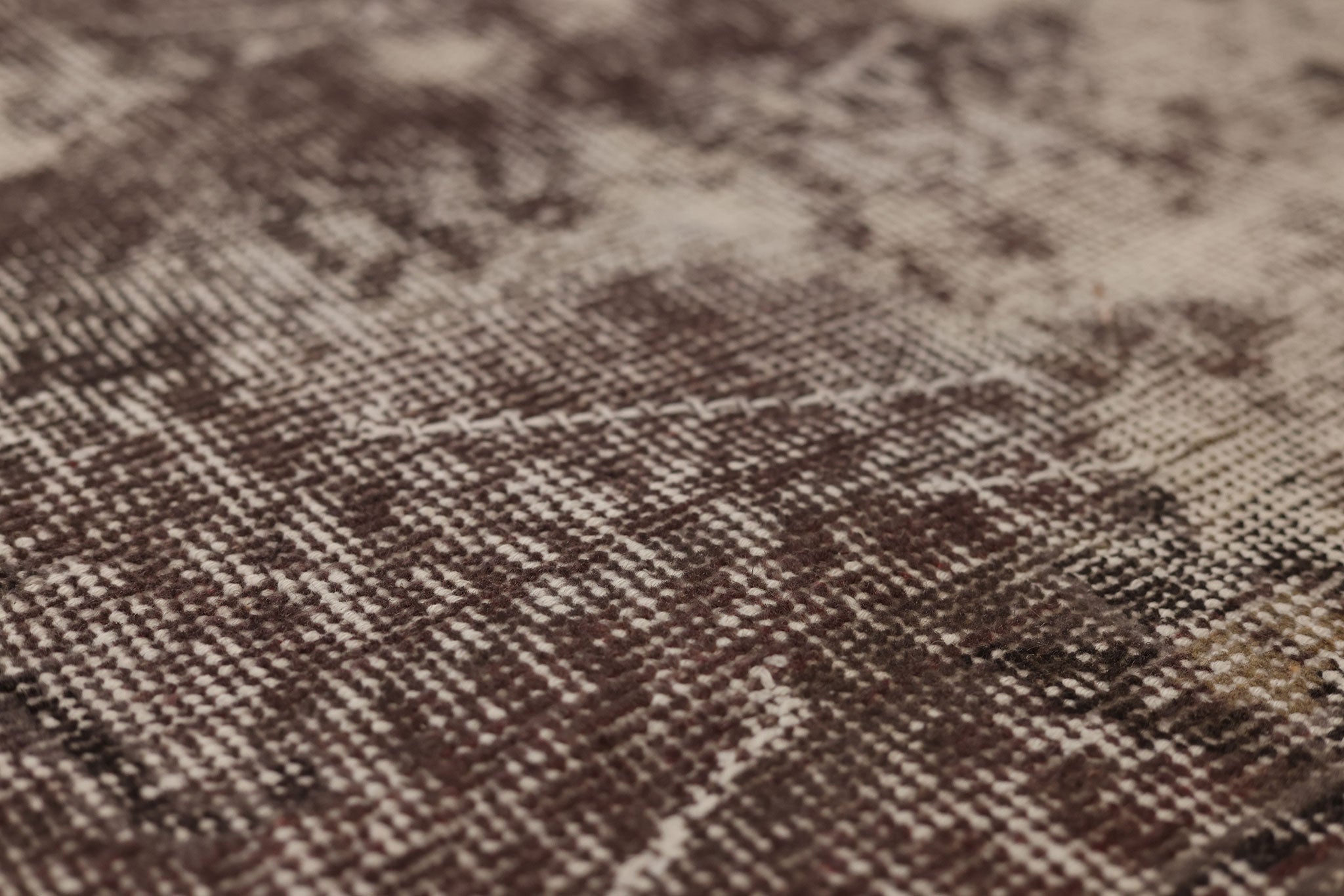 Vintage Isparta Turkish Runner Rug 2x7 ft — Beige & Brown Distressed
