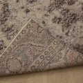 Vintage Isparta Turkish Runner Rug 2x5 ft — Beige & Brown Distressed
