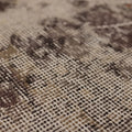 Vintage Isparta Turkish Runner Rug 2x5 ft — Beige & Brown Distressed