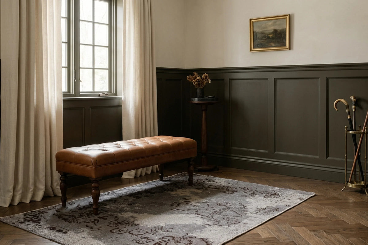 Turkish Doormat Rug in a styled room