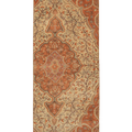 Vintage Kayseri Turkish Runner Rug 2x6 ft — Beige & Red Floral