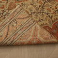 Vintage Kayseri Turkish Runner Rug 2x6 ft — Beige & Red Floral