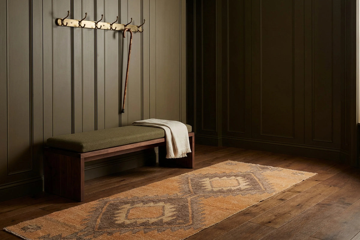 Turkish Doormat Rug in a styled room