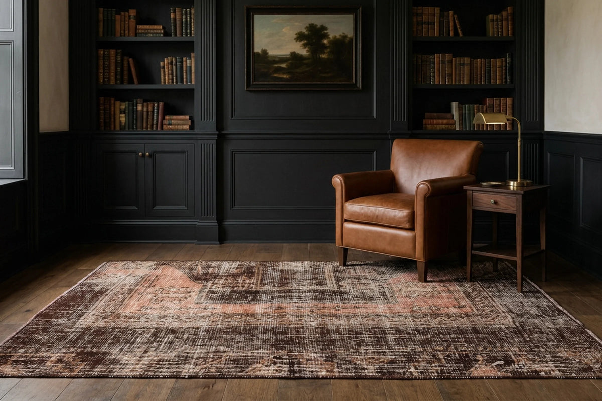 Turkish Doormat Rug in a styled room