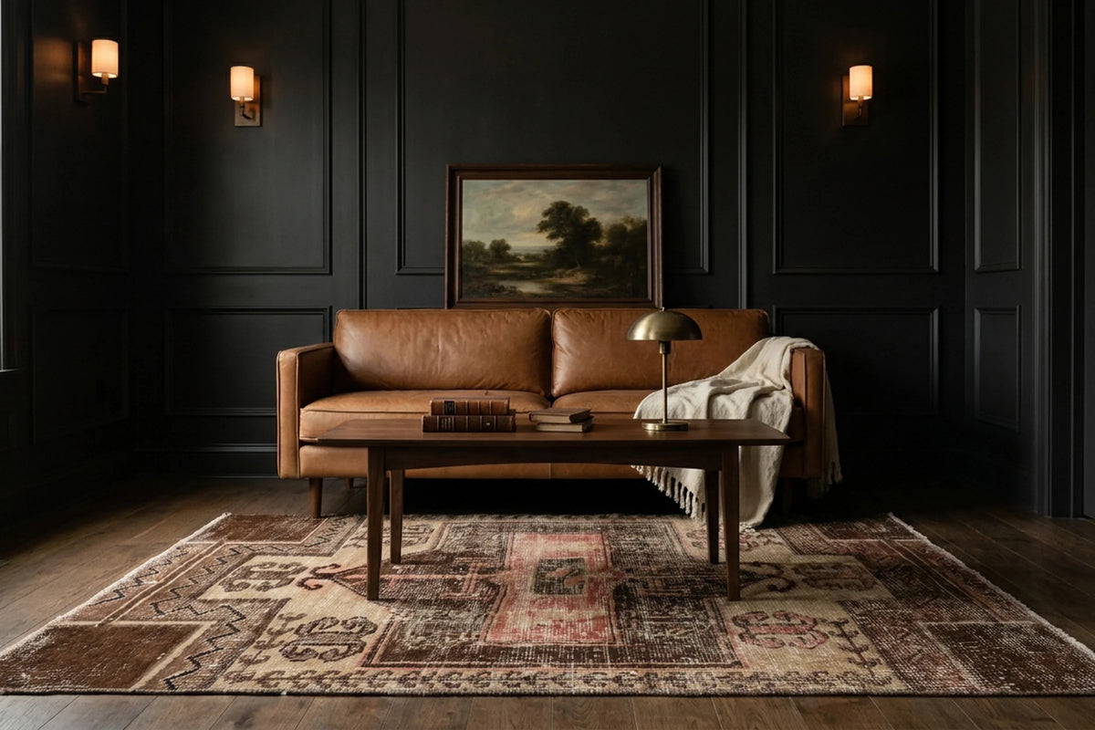 Turkish Doormat Rug in a styled room
