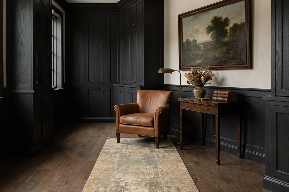 Turkish Doormat Rug in a styled room