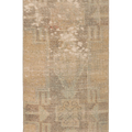 Vintage Malatya Turkish Doormat 2x4 ft — Beige & Gray Distressed