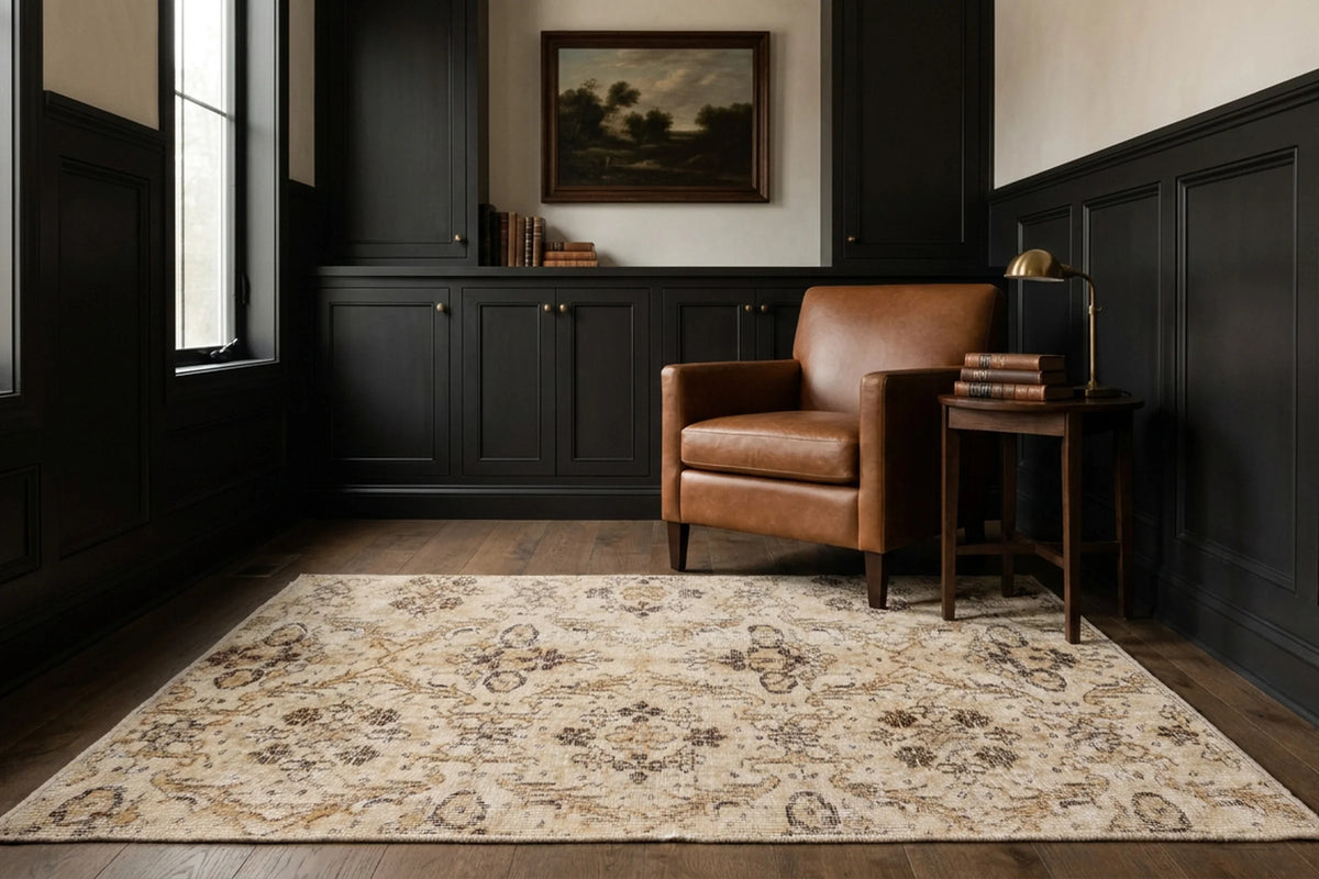 Turkish Doormat Rug in a styled room