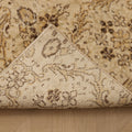 Vintage Isparta Turkish Doormat 2x3 ft — Beige & Brown Floral (No. 25198)