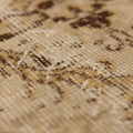 Vintage Isparta Turkish Doormat 2x3 ft — Beige & Brown Floral (No. 25198)