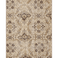 Vintage Isparta Turkish Runner Rug 2x4 ft — Beige & Brown Floral (No. 25203)