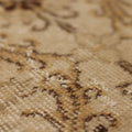 Vintage Isparta Turkish Runner Rug 2x4 ft — Beige & Brown Floral (No. 25203)