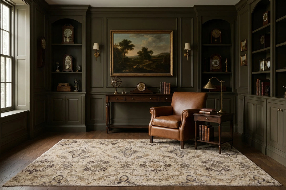 Turkish Runner Rug in a styled room