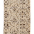 Vintage Isparta Turkish Runner Rug 2x4 ft — Beige & Brown Floral