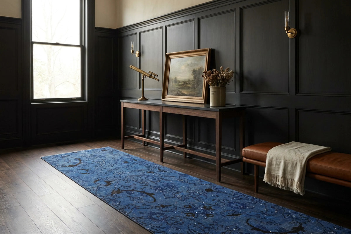 Turkish Runner Rug in a styled room