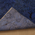 Vintage Isparta Turkish Runner Rug 2x5 ft — Blue Overdyed