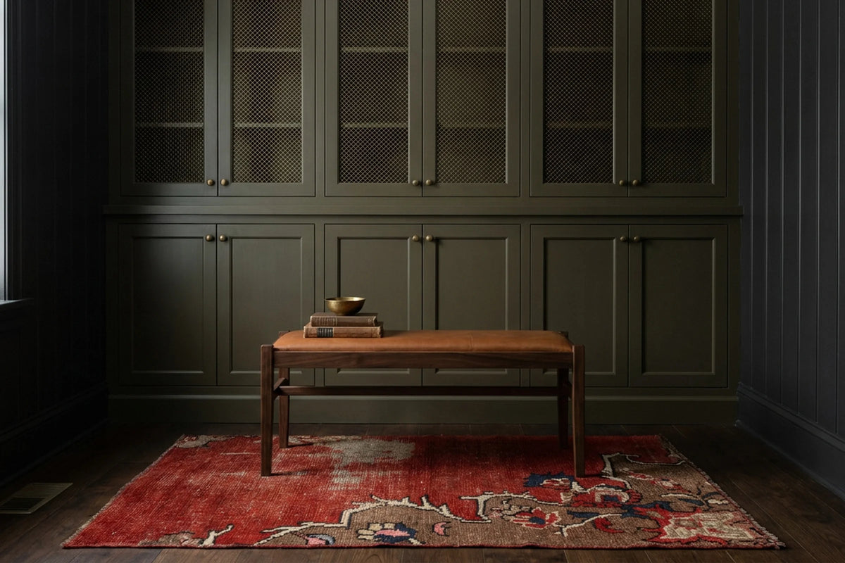 Turkish Doormat Rug in a styled room