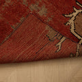 Vintage Kars Turkish Doormat 2x3 ft — Red & Brown Distressed