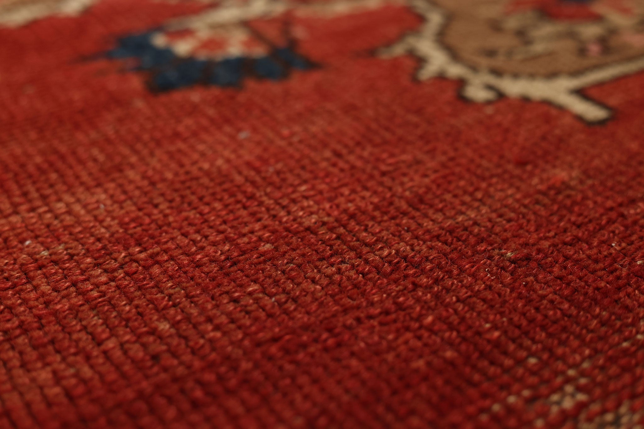 Vintage Kars Turkish Doormat 2x3 ft — Red & Brown Distressed