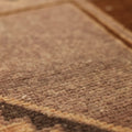 Vintage Malatya Turkish Runner Rug 3x5 ft — Beige & Brown Geometric