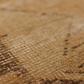 Vintage Malatya Turkish Runner Rug 2x4 ft — Beige & Brown Geometric