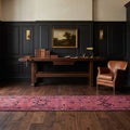 Persian Style Runner Rug in a styled room