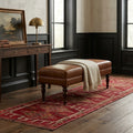 Persian Style Runner Rug in a styled room
