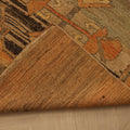 Vintage Sivas Turkish Runner Rug 2x9 ft — Orange & Gray Geometric