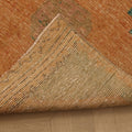 Vintage Malatya Turkish Runner Rug 2x11 ft — Orange & Brown Geometric (No. 25328)