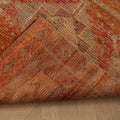 Vintage Malatya Turkish Runner Rug 2x11 ft — Orange & Brown Geometric (No. 25343)