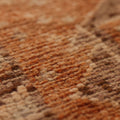 Vintage Malatya Turkish Runner Rug 2x11 ft — Orange & Brown Geometric (No. 25343)