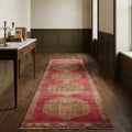 Persian Style Runner Rug in a styled room