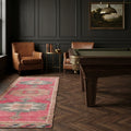 Persian Style Runner Rug in a styled room