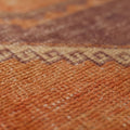 Vintage Malatya Turkish Runner Rug 2x11 ft — Orange & Brown Geometric (No. 25359)