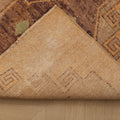 Vintage Malatya Turkish Runner Rug 2x11 ft — Beige & Brown Geometric (No. 25362)