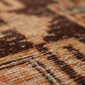Vintage Malatya Turkish Runner Rug 3x11 ft — Orange & Brown Southwestern