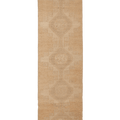 Vintage Malatya Turkish Runner Rug 3x9 ft — Beige & Brown Geometric