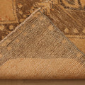 Vintage Malatya Turkish Runner Rug 3x10 ft — Beige & Brown Geometric