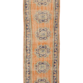 Vintage Manisa Turkish Runner Rug 2x9 ft — Orange Floral