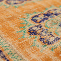 Vintage Manisa Turkish Runner Rug 2x9 ft — Orange Floral