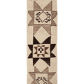 Vintage Southeastern Persian Style Runner Rug 3x12 ft — Beige & Brown Geometric