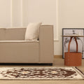 Vintage Southeastern Persian Style Runner Rug 3x12 ft — Brown & Beige Geometric