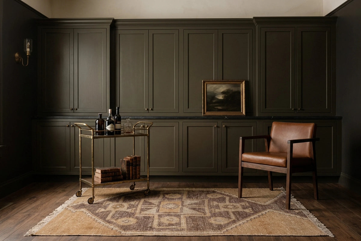 Turkish Doormat Rug in a styled room