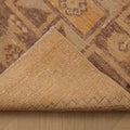 Vintage Malatya Turkish Doormat 3x4 ft — Orange & Brown Geometric