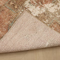 Vintage Malatya Turkish Runner Rug 2x3 ft — Brown & Beige Distressed
